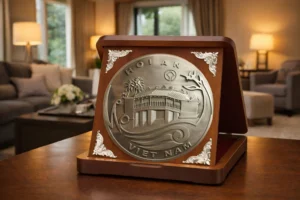 Hoi An Ancient Bridge Heritage Gift Box (Silver/Antique Finish)